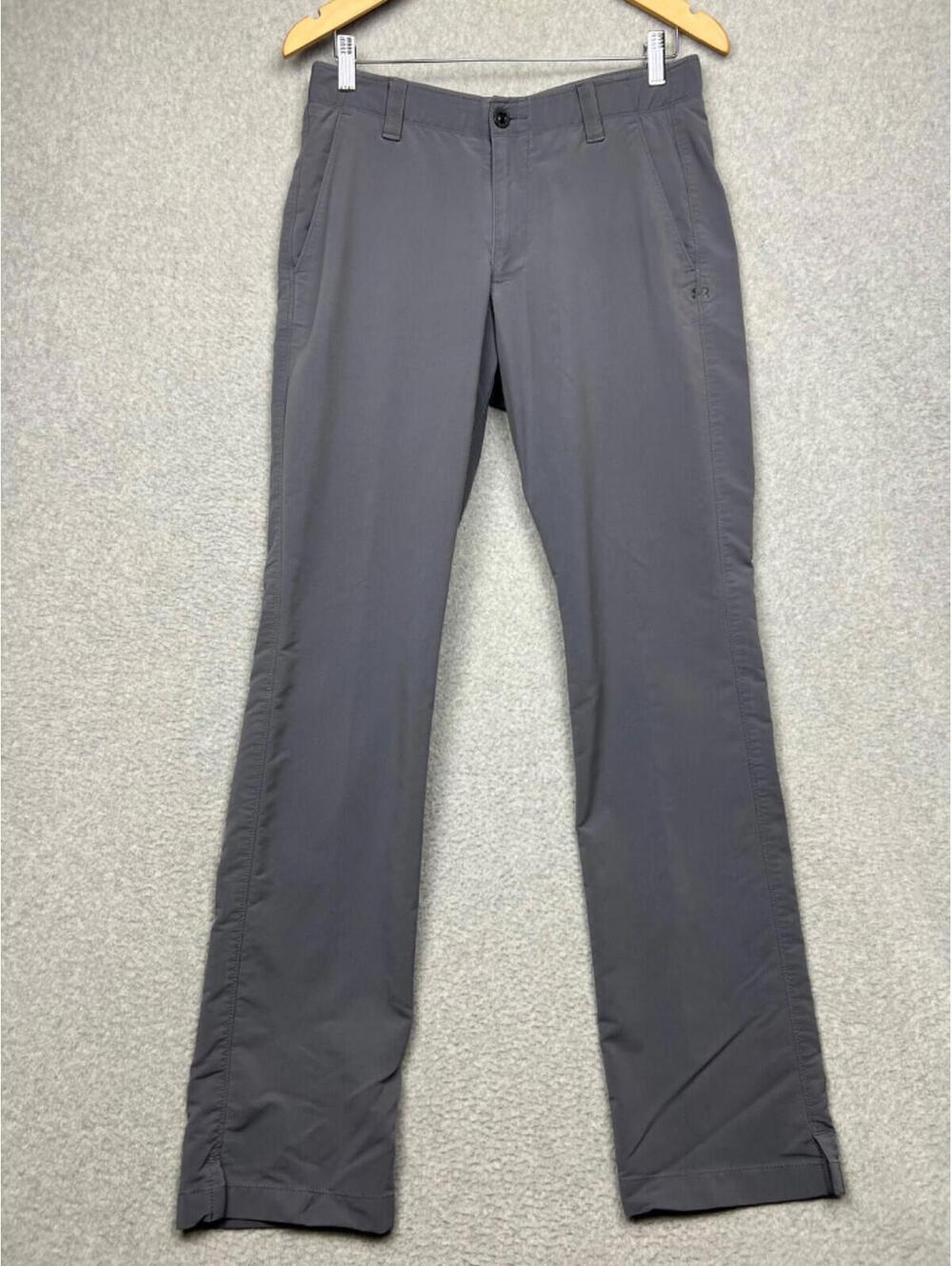 Under Armour Golf Mens Classic Fit Chino Pants 32X34 Casual Straight Leg Gray